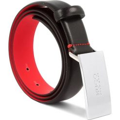 Pasek Męski HUGO - Baldwin -N 50218261 90 Black 001. Czarne paski męskie HUGO, w paski, ze skóry. Za 299,00 zł.