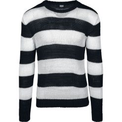 Urban Classics Striped Sweater Sweter z dzianiny czarny/biały. Czarne bez kategorii marki Urban Classics, xl, w paski, z dzianiny, z okrągłym kołnierzem. Za 164,90 zł.