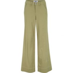 Spodnie palazzo bonprix oliwkowy khaki. Zielone spodnie damskie bonprix. Za 54,99 zł.