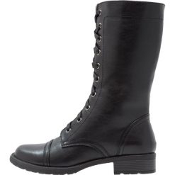Anna Field Kozaki sznurowane black. Czarne buty zimowe damskie Anna Field, z materiału. W wyprzedaży za 135,20 zł.