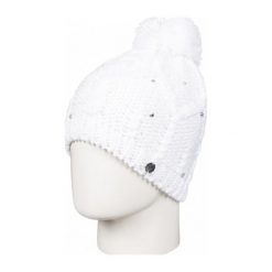 Roxy Damska Czapka Shoot Star Bean J Hats Bright White. Białe czapki damskie Roxy, z dzianiny. W wyprzedaży za 69,00 zł.