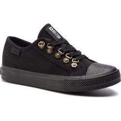 Trampki BIG STAR - DD274810 Black. Czarne półbuty damskie BIG STAR, bez wzorów, z gumy, bez zapięcia. Za 109,00 zł.