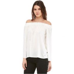 Fornarina Panie bluzka Hatty- White blusa (rozmiar L). Białe bluzki damskie Fornarina, l, bez wzorów, eleganckie, bez kołnierzyka, bez rękawów. W wyprzedaży za 123,00 zł.