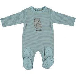 Śpioszki "Baby Bear" w kolorze niebieskim. Niebieskie śpiochy niemowlęce Cotton Fish, w paski, z bawełny. W wyprzedaży za 49,95 zł.