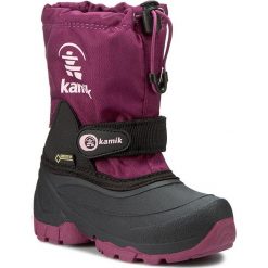 Śniegowce KAMIK - Waterbug5G GORE-TEX NK8237 Berry. Czarne śniegowce dziewczęce Kamik, bez zapięcia. W wyprzedaży za 239,00 zł.