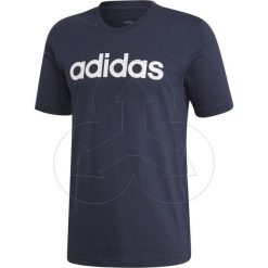 Koszulka ADIDAS męska granatowa DU0406. Koszulki męskie Adidas, m, z napisami, z materiału, klasyczne, z okrągłym kołnierzem, bez rękawów. Za 65,00 zł.