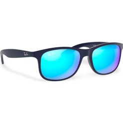Okulary przeciwsłoneczne RAY-BAN - Andy 0RB4202 61535 Navy/Blue. Niebieskie okulary przeciwsłoneczne męskie Ray-Ban, z tworzywa sztucznego. W wyprzedaży za 429,00 zł.
