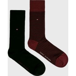Tommy Hilfiger - Skarpety (2 pack). Brązowe skarpetki męskie TOMMY HILFIGER, bez wzorów, z elastanu. W wyprzedaży za 49,90 zł.