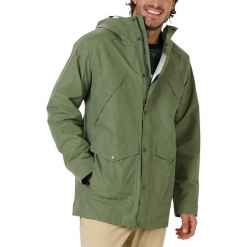 Kurtka funkcyjna "Nightcrawler" w kolorze khaki. Brązowe kurtki męskie bomber Burton, m, z aplikacjami, z materiału. W wyprzedaży za 217,95 zł.