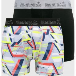 Reebok - Bokserki (2-pack). Czarne bokserki męskie Reebok, bez wzorów, z elastanu. W wyprzedaży za 89,90 zł.