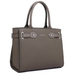 Bessie London Torebka Damska Khaki Reese. Brązowe torebki klasyczne damskie Bessie London, bez wzorów, eleganckie, bez dodatków. W wyprzedaży za 190,00 zł.