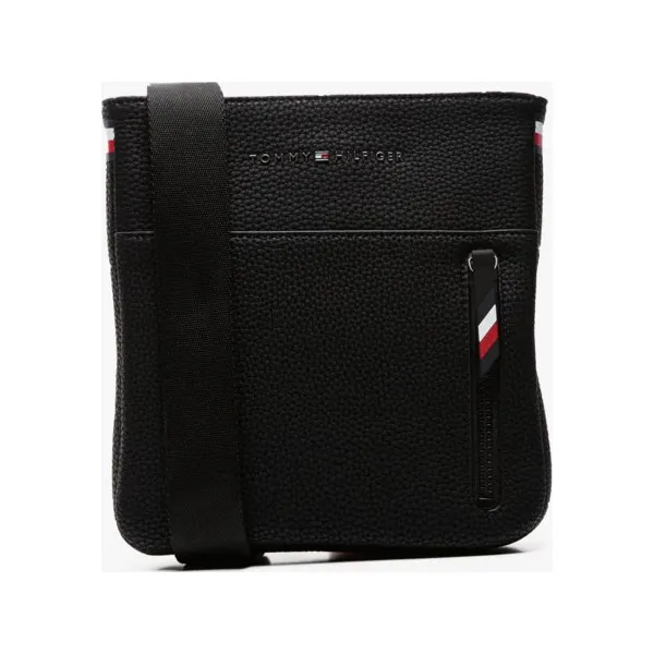 Tommy Hilfiger Torba Essential Mini Crossover , czarny, rozmiar ONE SIZE. Czarne torby męskie skórzane TOMMY HILFIGER, w paski, ze skóry, małe. Za 299,99 zł.