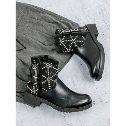 Stylowe botki damskie JULIA. Brązowe botki damskie marki SMALL SWAN. Za 89,90 zł.