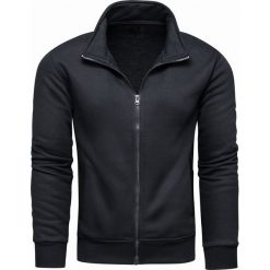 Bluza męska czarna z stójką Recea. Czarne bluzy męskie Recea, xl, bez wzorów, z bawełny, klasyczne, z kapturem, bez rękawów, z kapturem. Za 79,99 zł.