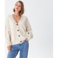 Kardigan oversize - Kremowy. Białe swetry damskie House, s, bez wzorów. Za 79,99 zł.