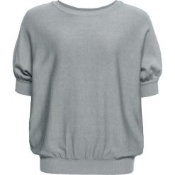Sweter bonprix srebrnoszary. Szare swetry damskie bonprix, bez wzorów, bez rękawów, bez kaptura. Za 74,99 zł.