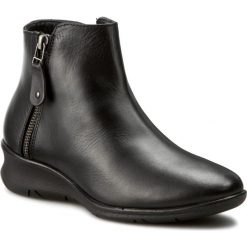 Botki LANQIER - 39C712 Black. Czarne buty zimowe damskie marki Lanqier, z materiału, na obcasie. W wyprzedaży za 199,00 zł.