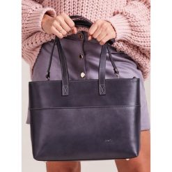 ROVICKY EKSKLUZYWNA TOREBKA DAMSKA SKÓRA NATURALNA. Szare torebki klasyczne damskie ROVICKY, w paski, ze skóry, eleganckie, na ramię, duże, bez dodatków. Za 279,90 zł.
