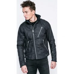 G-Star Raw - Kurtka. Niebieskie płaszcze męskie G-Star RAW, xl, bez wzorów, z bawełny, retro, krótkie, bez kaptura. W wyprzedaży za 449,90 zł.