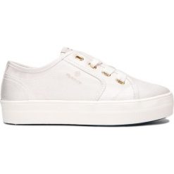 Gant Leisha Tenisówki Biały. Białe trampki i tenisówki damskie GANT, bez wzorów, z materiału, bez zapięcia. Za 350,95 zł.