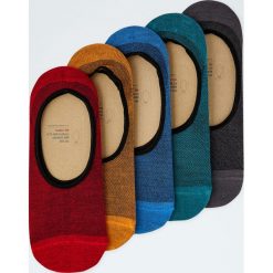 Komplet 5 par niewidocznych jednobarwnych skarpetek. Szare skarpetki męskie Pull&Bear, bez wzorów. Za 49,90 zł.