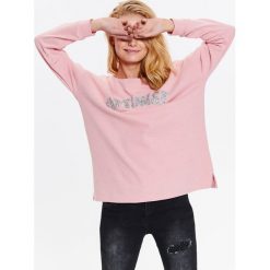 Bluzy damskie: BLUZA NIEROZPINANA DAMSKA Z APLIKACJĄ