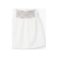 Mango Kids - Top dziecięcy Sita 80-104 cm. Szare topy damskie marki Mango Kids, z aplikacjami, z bawełny, bez rękawów. W wyprzedaży za 39,90 zł.