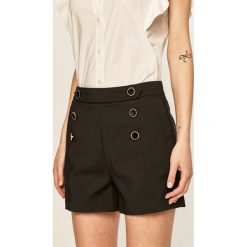 Morgan - Szorty. Czarne szorty damskie Morgan, bez wzorów, z tkaniny, casualowe. Za 229,90 zł.