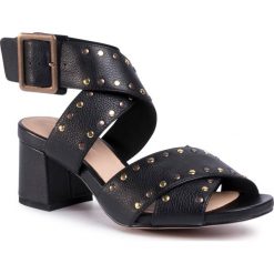 Sandały CLARKS - Sheer55 Buckle 261492664 Black Leather. Czarne klapki damskie Clarks, bez wzorów, ze skóry, bez obcasa, na obcasie. Za 499,00 zł.
