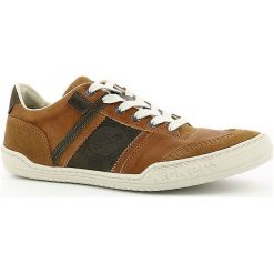Skórzane sneakersy "Jexplore" w kolorze jasnobrązowym. Pomarańczowe trampki męskie Kickers, na sznurówki. W wyprzedaży za 214,95 zł.