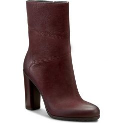 Botki GINO ROSSI - Yumiko DBH130-T20-4B00-7800-0 34. Czerwone buty zimowe damskie marki Gino Rossi, z nubiku, na obcasie. W wyprzedaży za 299,00 zł.