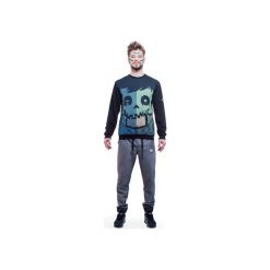 Crystal Skull Sweatshirt (Green). Zielone bluzy męskie OKUAKU, xxl, z nadrukiem, z bawełny. Za 181,35 zł.