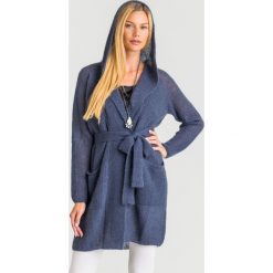 KARDIGAN FRONDA Max Mara Leisure. Niebieskie swetry damskie Max Mara Leisure, xs, bez wzorów, z dzianiny, bez rękawów, bez kaptura. Za 869,40 zł.