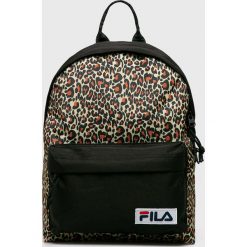 Fila - Plecak. Czarne plecaki damskie Fila, w paski, z poliesteru. W wyprzedaży za 129,90 zł.