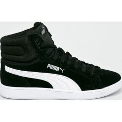 Puma - Buty Vikky v2 Mid. Czarne buty sportowe damskie Puma, bez wzorów, ze skóry, sportowe. W wyprzedaży za 249,90 zł.