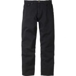 Dżinsy ze stretchem Classic Fit Straigt bonprix czarny. Czarne jeansy męskie bonprix, na co dzień, m, bez wzorów, z jeansu, klasyczne. Za 99,99 zł.