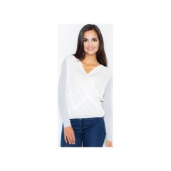 Bluzka M375 Ciemny Szary. Szare bluzki damskie FIGL, s, bez wzorów, bez kołnierzyka, z długim rękawem. Za 89,00 zł.