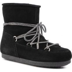 Śniegowce MOON BOOT - Mb Far Side Low Suede 242015001 Black. Czarne kozaki damskie Moon Boot, na zimę, ze skóry, bez obcasa, bez zapięcia. W wyprzedaży za 619,00 zł.