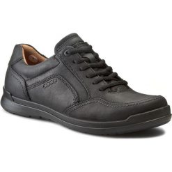 Półbuty ECCO - Howell 52453402001 Black. Czarne półbuty męskie ecco, na co dzień, bez wzorów, ze skóry, klasyczne, bez zapięcia. W wyprzedaży za 359,90 zł.