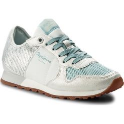 Sneakersy PEPE JEANS - Verona W Sequins PLS30625 Silver 934. Szare półbuty damskie marki Pepe Jeans, z jeansu. Za 319,00 zł.