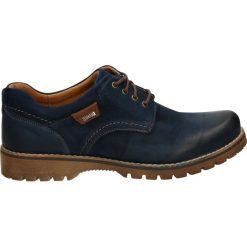 Półbuty męskie - 858 JUM BLUE. Niebieskie półbuty skórzane męskie marki Venezia. Za 229,00 zł.