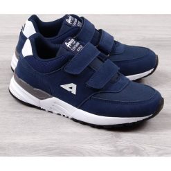 Buty sportowe chłopięce granatowe American Club 32. Szare buty chłopięce sportowe marki American CLUB, bez zapięcia. Za 89,99 zł.