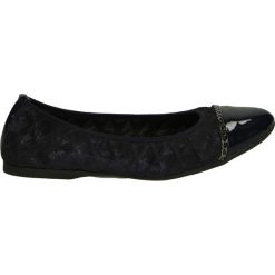 Baleriny - MIU1048 CR BL. Czarne baleriny damskie lakierowane Venezia, ze skóry. Za 149,00 zł.