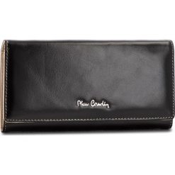 Duży Portfel Damski PIERRE CARDIN - 01 LINE 100 Black 19103. Czarne portfele damskie marki Pierre Cardin, bez wzorów, ze skóry. Za 139,00 zł.