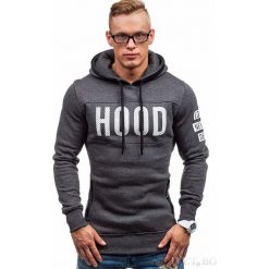 Męska bluza SILVESTER GRAFIT. Szare bluzy męskie Męska bluza SILVESTER GRAFIT, xxl, bez wzorów, bez kołnierzyka, bez rękawów, bez kaptura. W wyprzedaży za 59,00 zł.