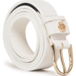 Pasek Damski TOMMY HILFIGER - Classic Belt 2.5 AW0AW07999 YAF. Białe paski damskie TOMMY HILFIGER, w paski, ze skóry. Za 179,00 zł.