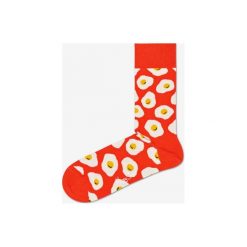 Happy Socks Sunny Side Up Skarpetki Czerwony. Czerwone skarpetki męskie Happy Socks, bez wzorów, z elastanu. Za 51,95 zł.