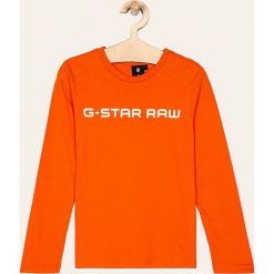 G-Star Raw - Longsleeve dziecięcy 128-176 cm. Niebieskie t-shirty chłopięce G-Star RAW, z nadrukiem, z bawełny, z długim rękawem. W wyprzedaży za 99,90 zł.