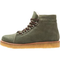 Buty zimowe damskie: ANGULUS Botki sznurowane army green
