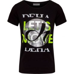 T-shirt DEHA ACTIVE. Czarne bluzki damskie Deha, z nadrukiem, z bawełny, z okrągłym kołnierzem, bez rękawów. Za 230,00 zł.